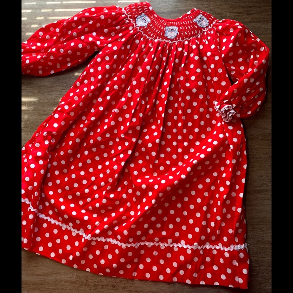 SOLD!! Smocked Christmas Dress